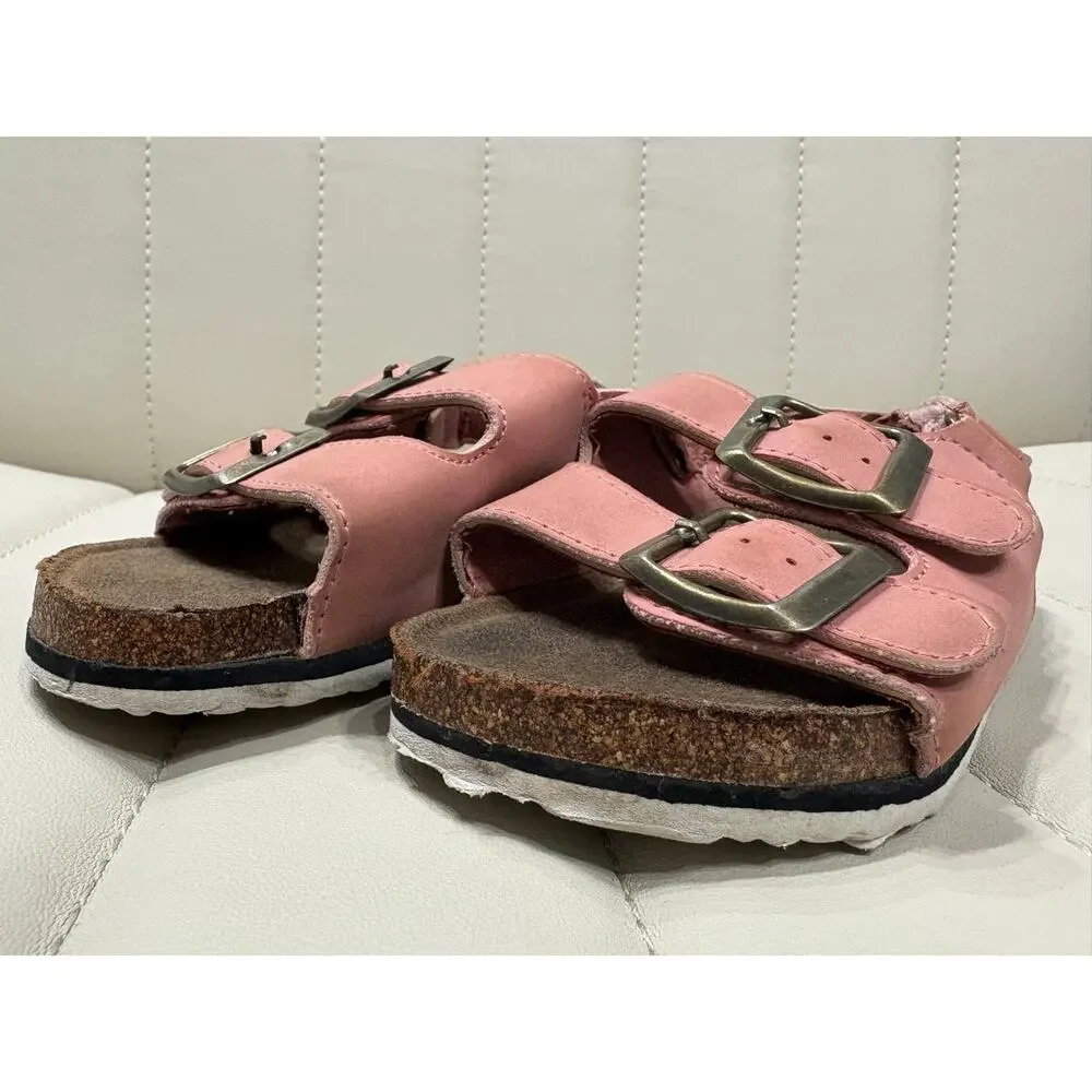 5/$15 Pink Buckle Sandles - 5C